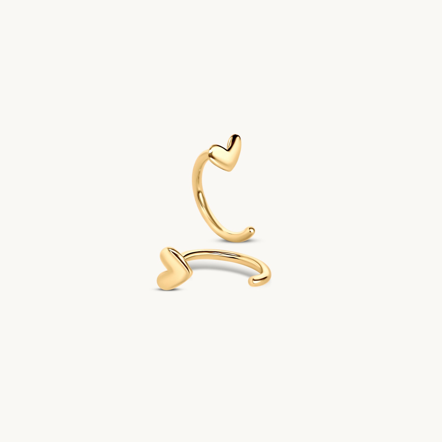 Huggie Heart Stud