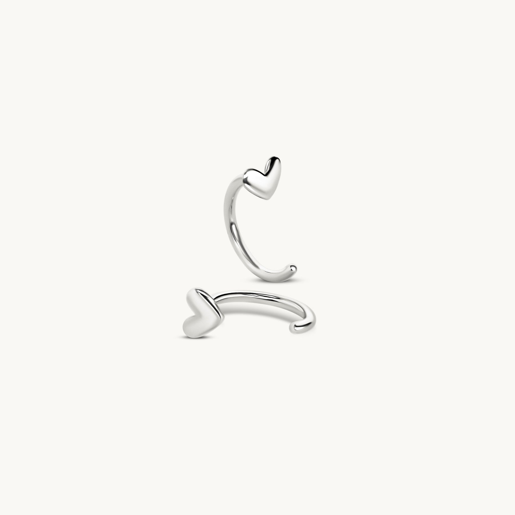 Huggie Heart Stud