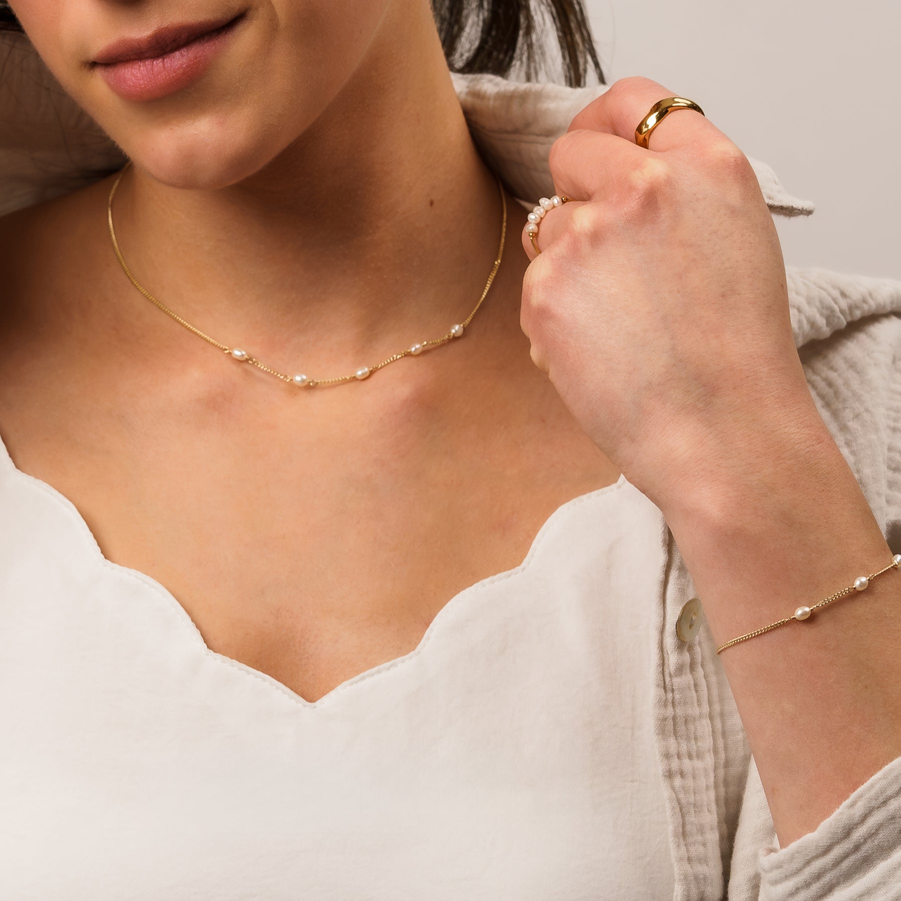Brianna Pearl Necklace