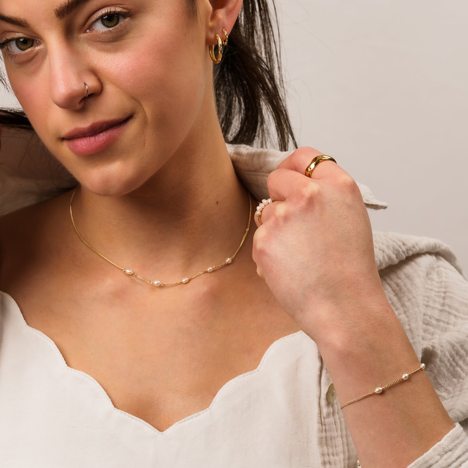 Brianna Pearl Necklace