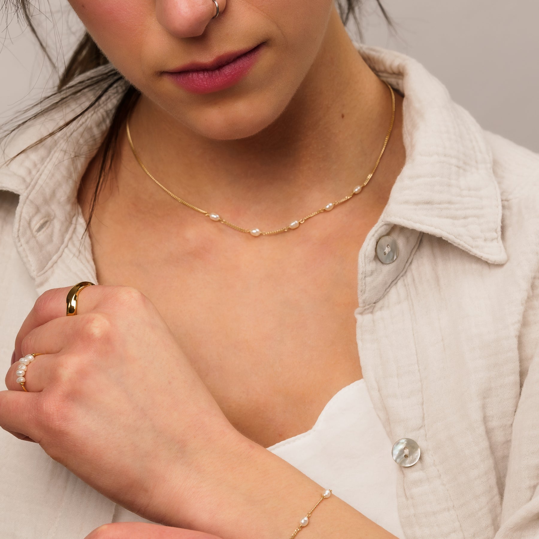 Brianna Pearl Necklace