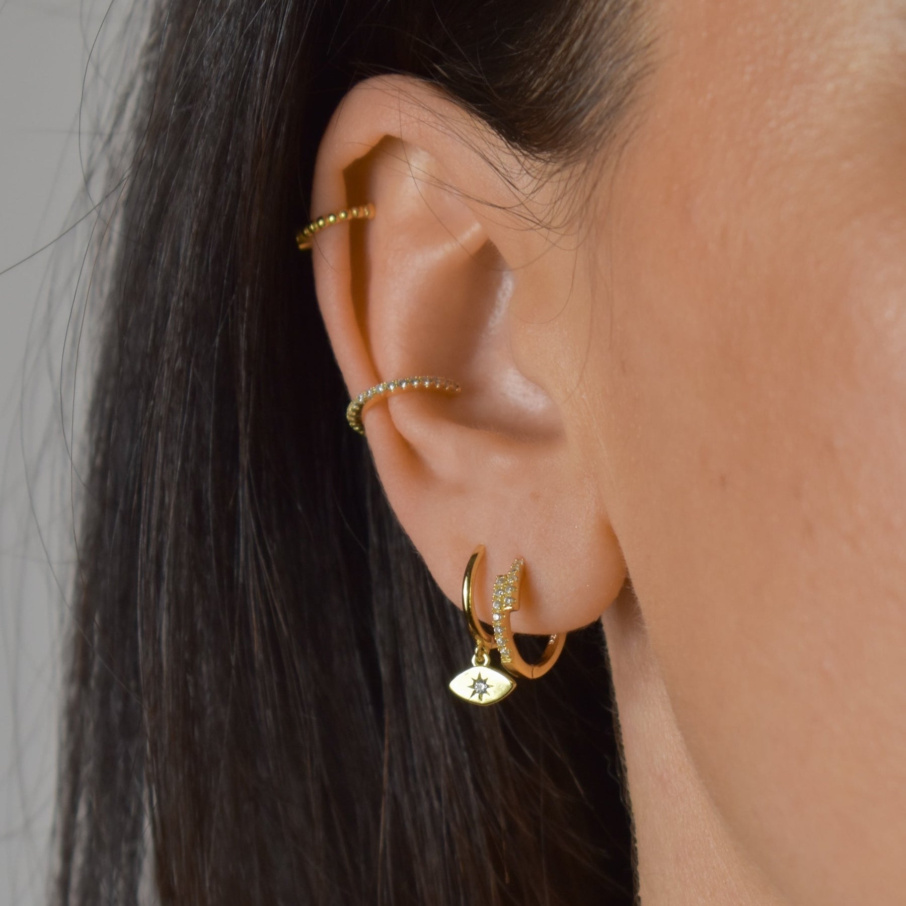 Small CZ Ear Cuff