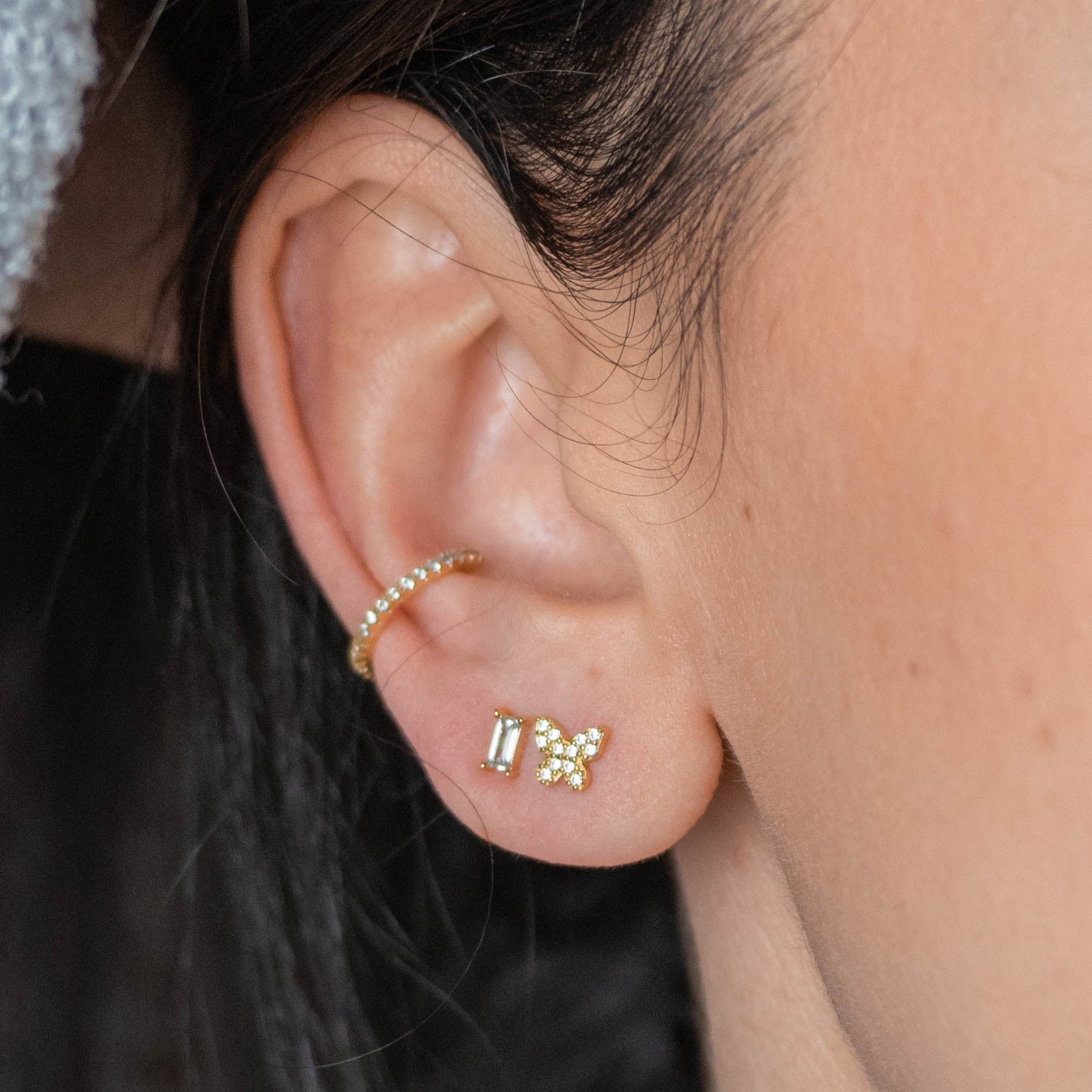 Small CZ Ear Cuff