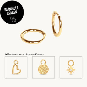 Ohrring Everyday Hoop + Charm Bundle