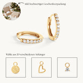 Ohrring Goldie Hoop + Charm Bundle