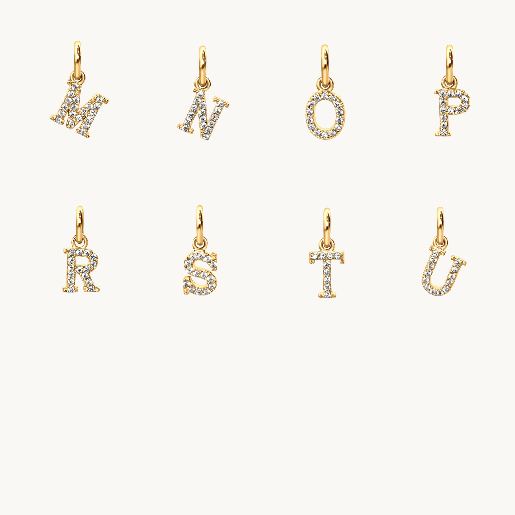 Sparkle Letter Charm