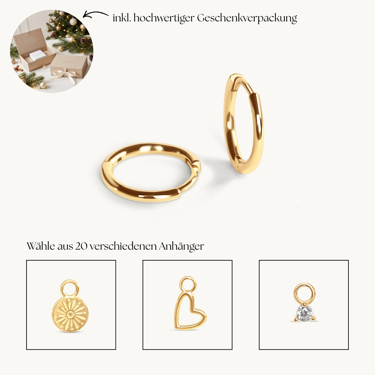 Ohrring Everyday Hoop + Charm Bundle