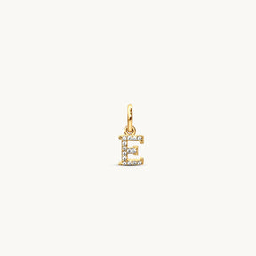 E - Sparkle Letter Charm