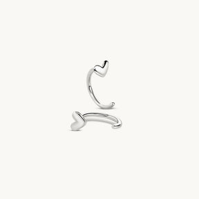 Huggie Heart Stud