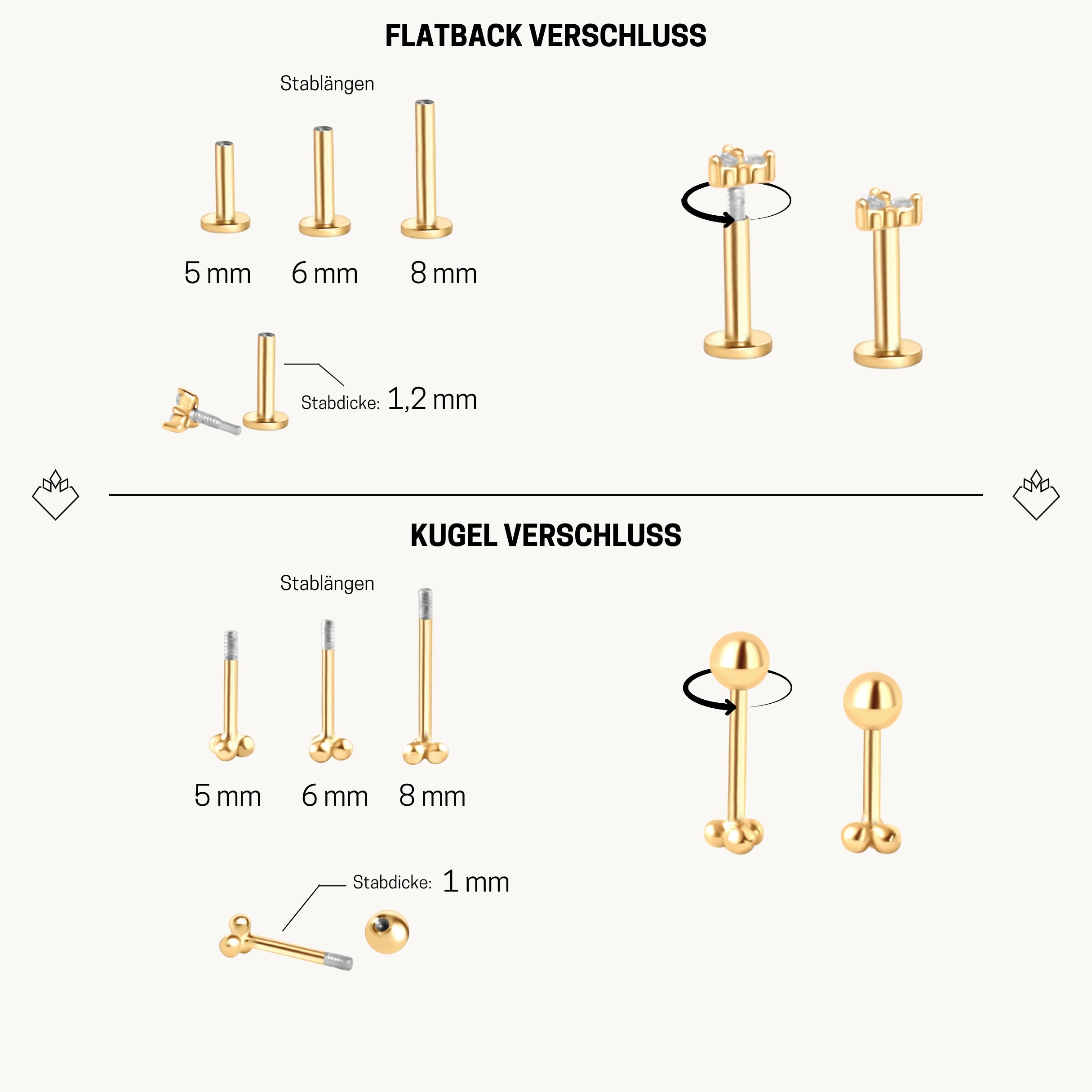 Kleine Libelle Piercing