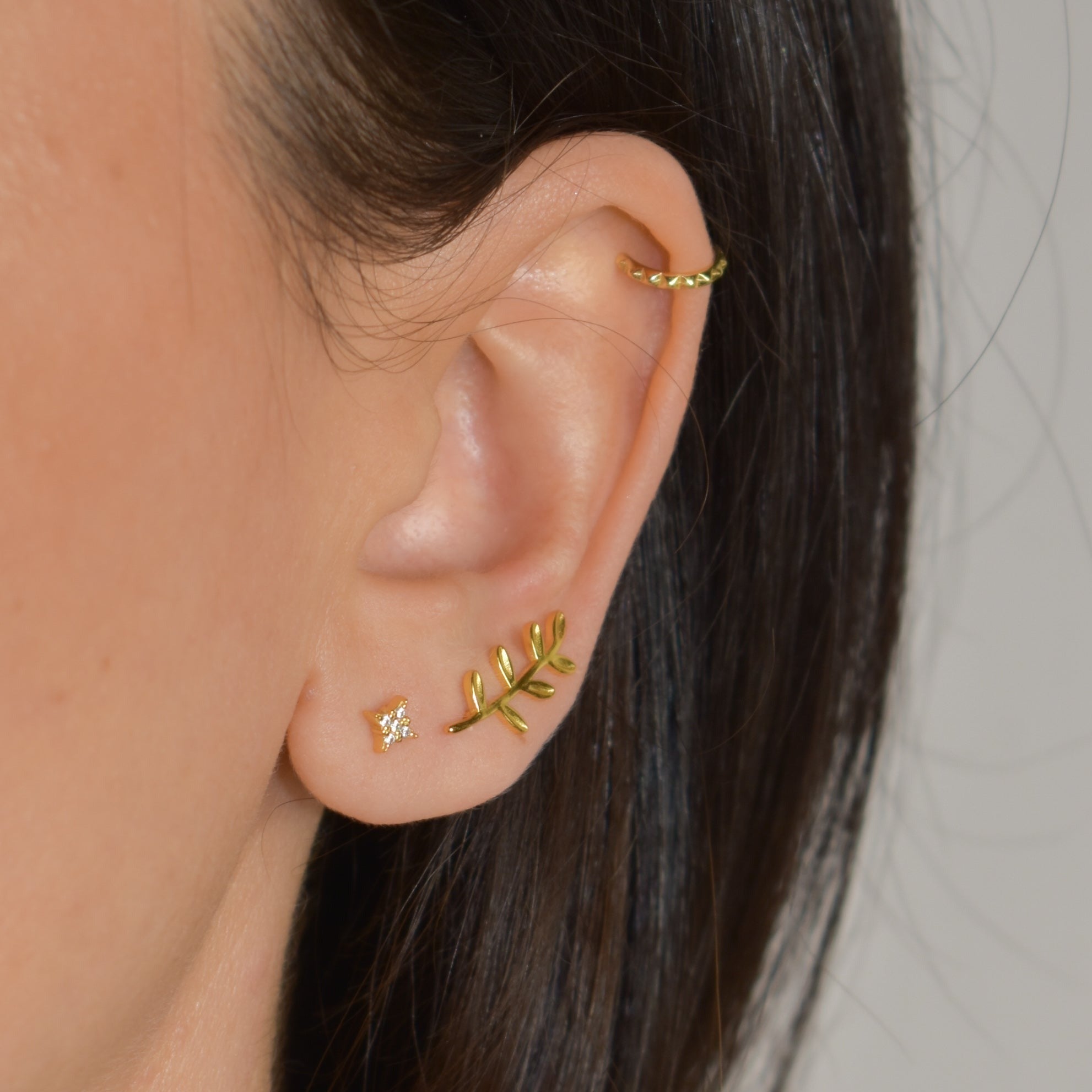 Golden Leaf Ear Climber