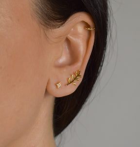 Golden Leaf Ear Climber