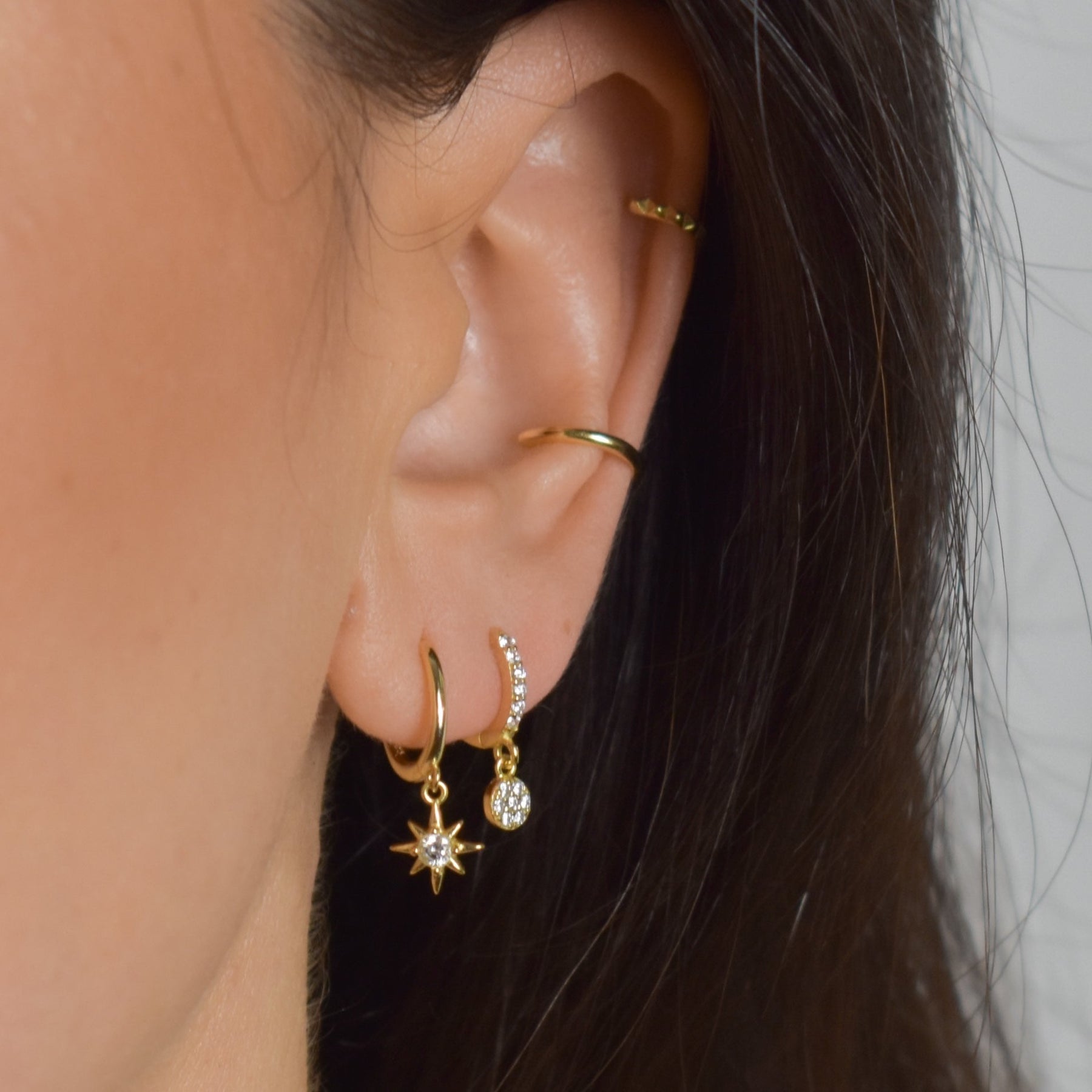 Star Charm Hoop