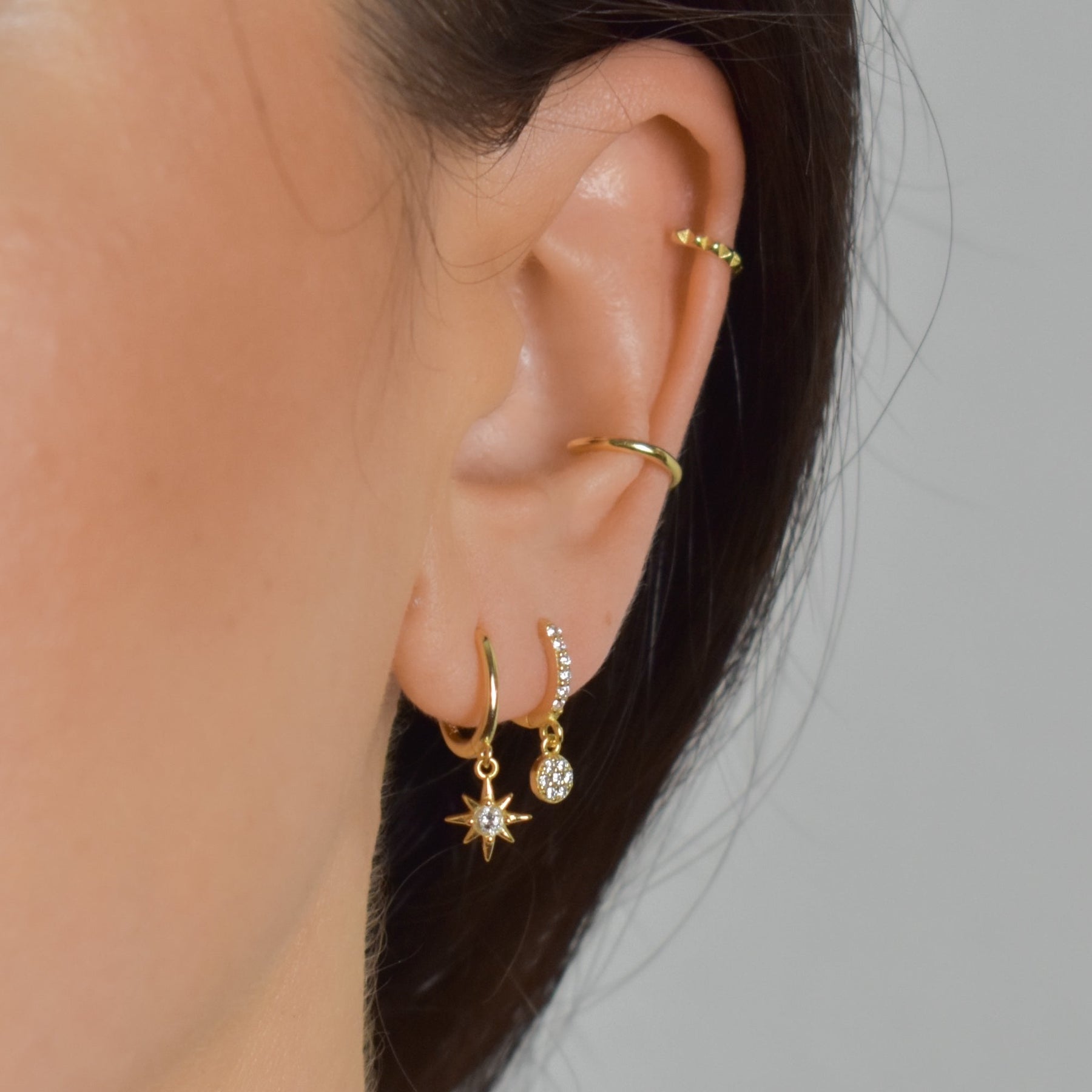 Star Charm Hoop