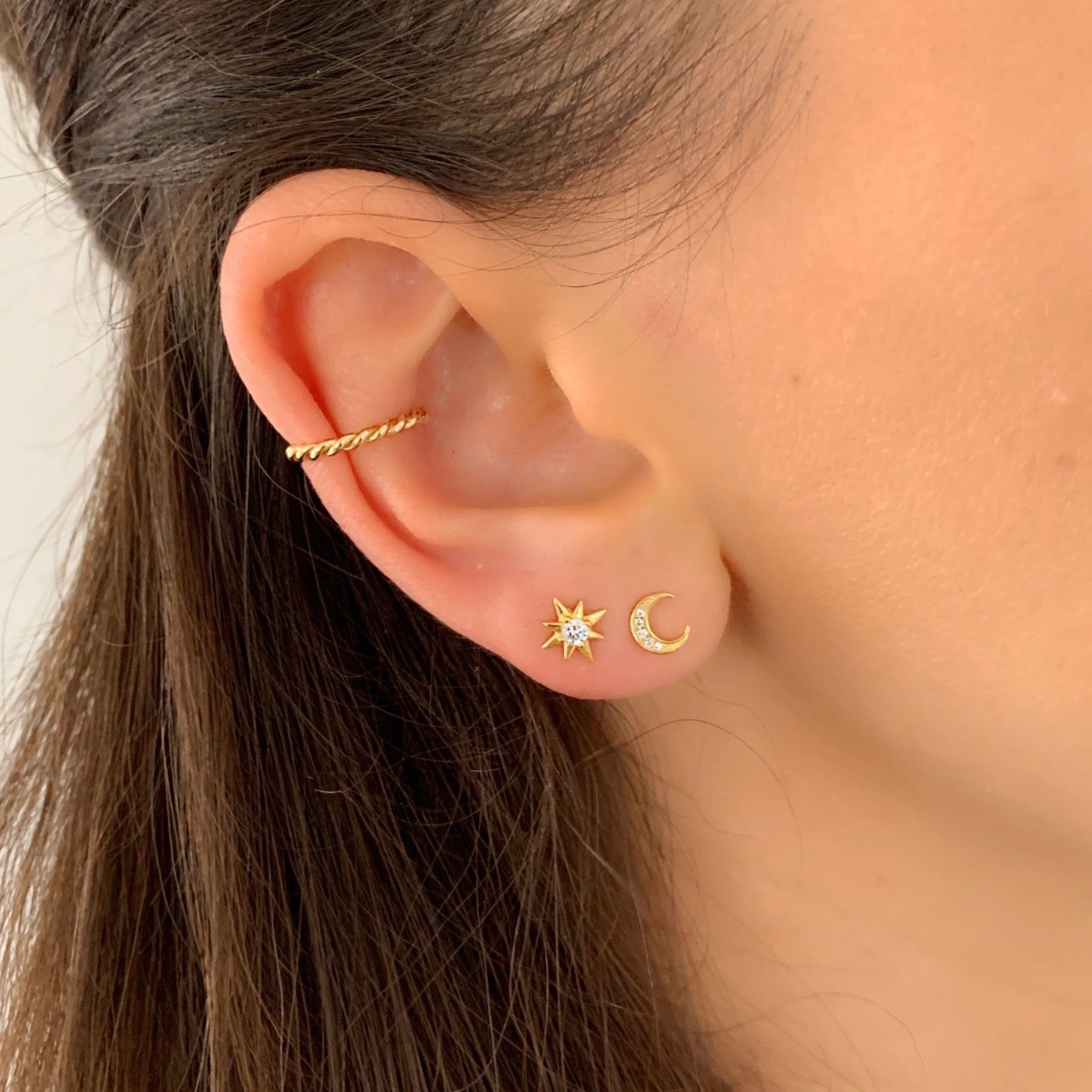 Golden Star Ohrstecker