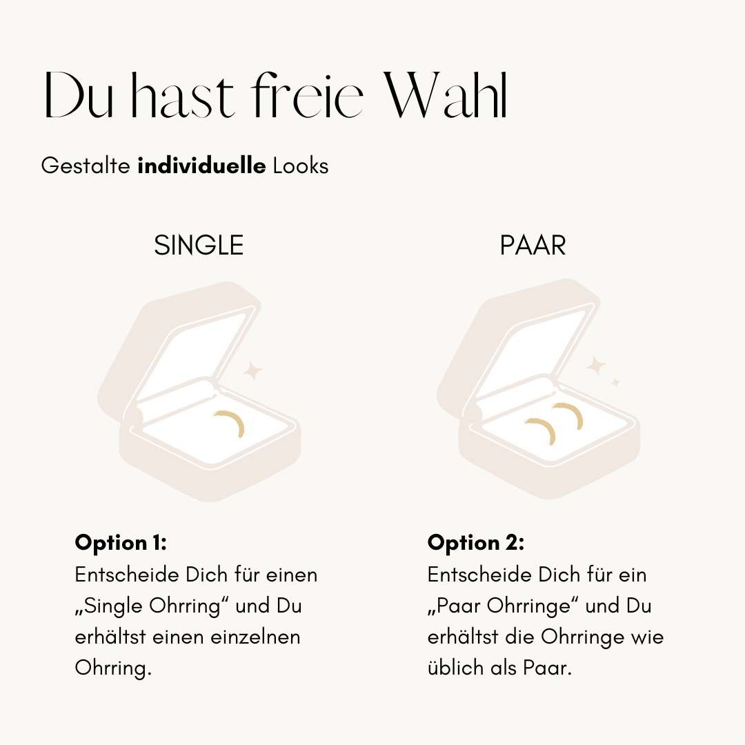 Zierlicher Ohrstecker Lila
