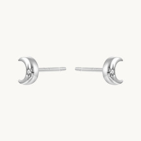 CZ Moon Stud